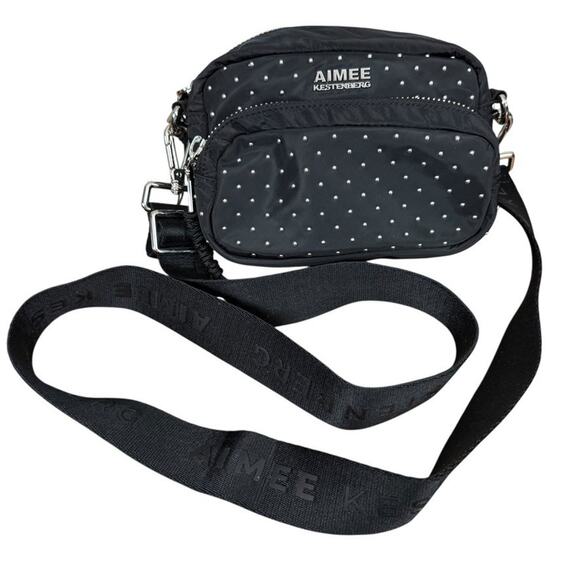 Aimee Kestenberg Camera Crossbody Microstuds Black NWT $168 Purse Shoulder Bag - Picture 1 of 16
